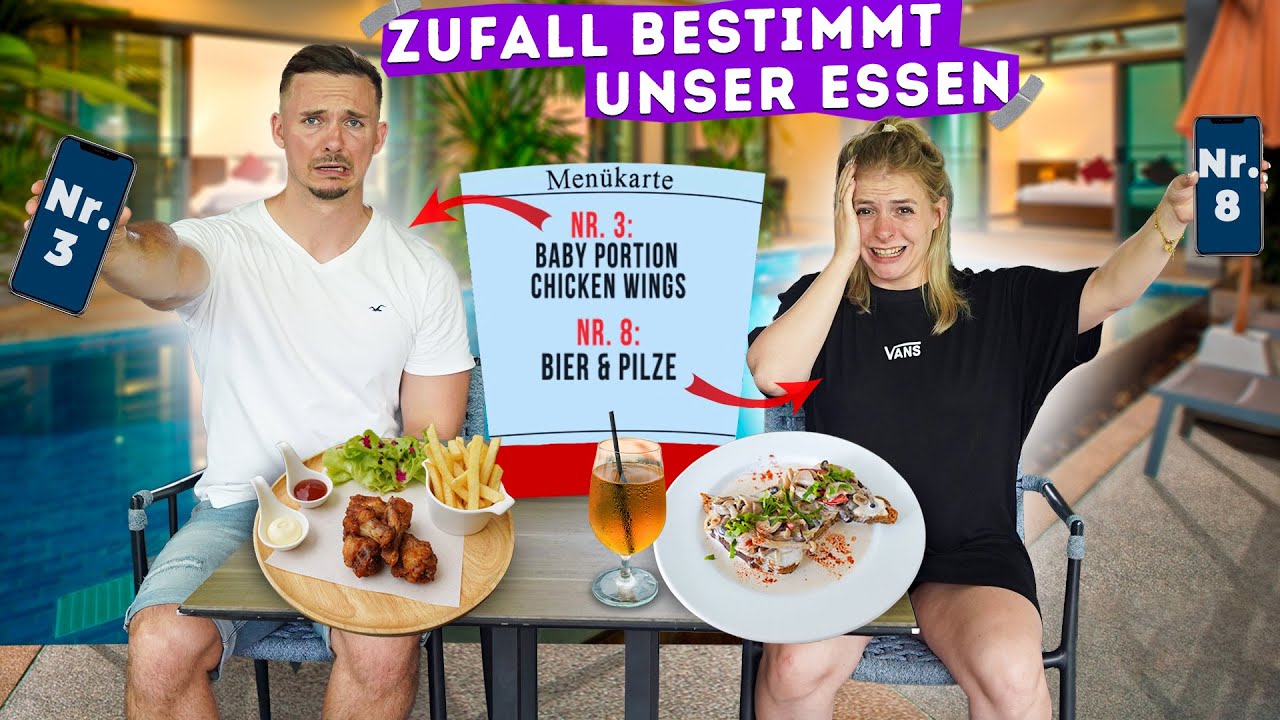 Zufallsgenerator bestimmt 1 Tag lang in THAILAND unser Essen ( SO WITZIG 😂😂)