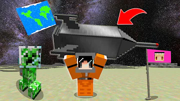 宇宙にロケットを発射する対決 マインクラフト