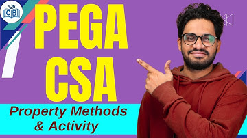 Property Methods & Activity in PEGA CSA | PEGA CSA Tutorial | PEGA CSA Classes | CyberBrainer