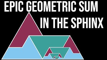 Epic Infinite Geometric Series in the Sphinx (visual proofs without words)