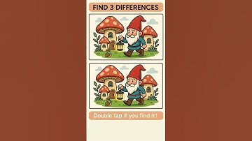 GNOME Differences Puzzle#shorts #youtubeshorts #spotthedifference