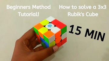 Learn to solve a 3x3 Rubik
