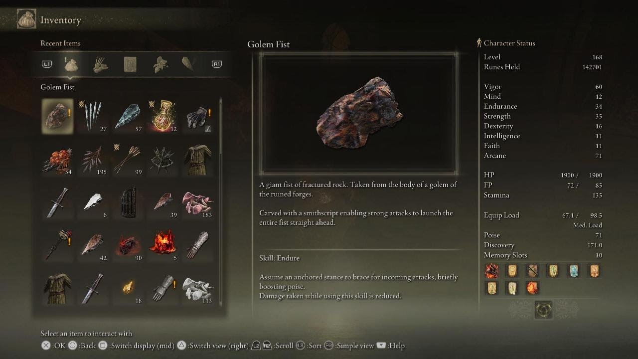 Elden Ring Shadow of the Erdtree Golem Fist easy farm w/Crystal