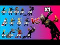 All Stick Figures vs Mega Final Boss and Mega Giant Leader - Stick War Legacy