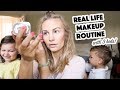 Real Life Makeup Routine | 3 Kids