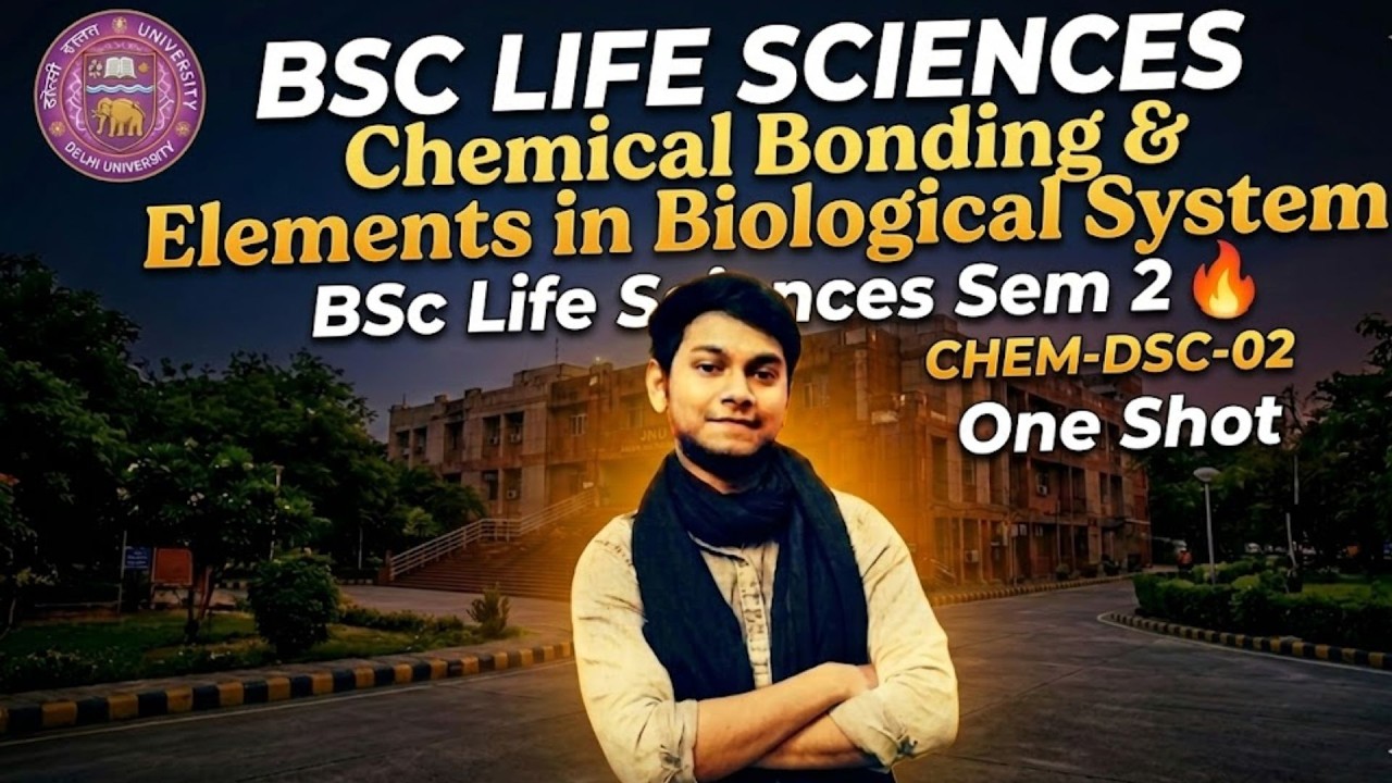 Chemical Bonding & Elements in Biological System | BSc Life Sciences Sem 2 | CHEM-DSC-02 | One Shot