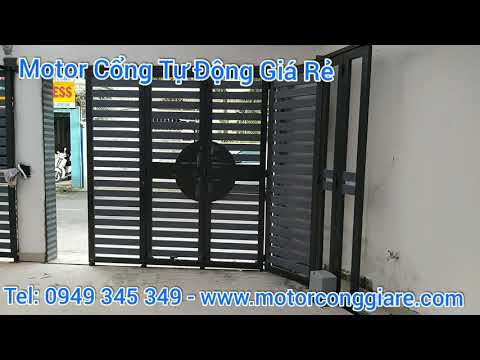 Video Cửa lùa công, cổng trượt vuông gốc, Cửa Lùa Sắt đơn... - youtube