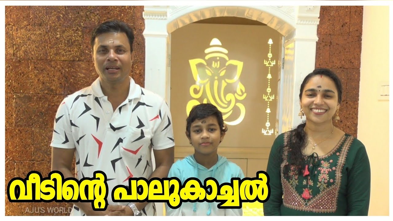 വീടിന്റെ പാലുകാച്ചൽ ചടങ്ങ് //AJU'S WORLD