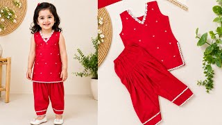 Hand embroidery kurti and salwar full tutorial step by step #silaiwithmahvish