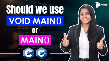Is It Fine To Use Main() & Void(Main) In C & C++ ? 💯🤔| Integer |#cprogramming  #prideeducare