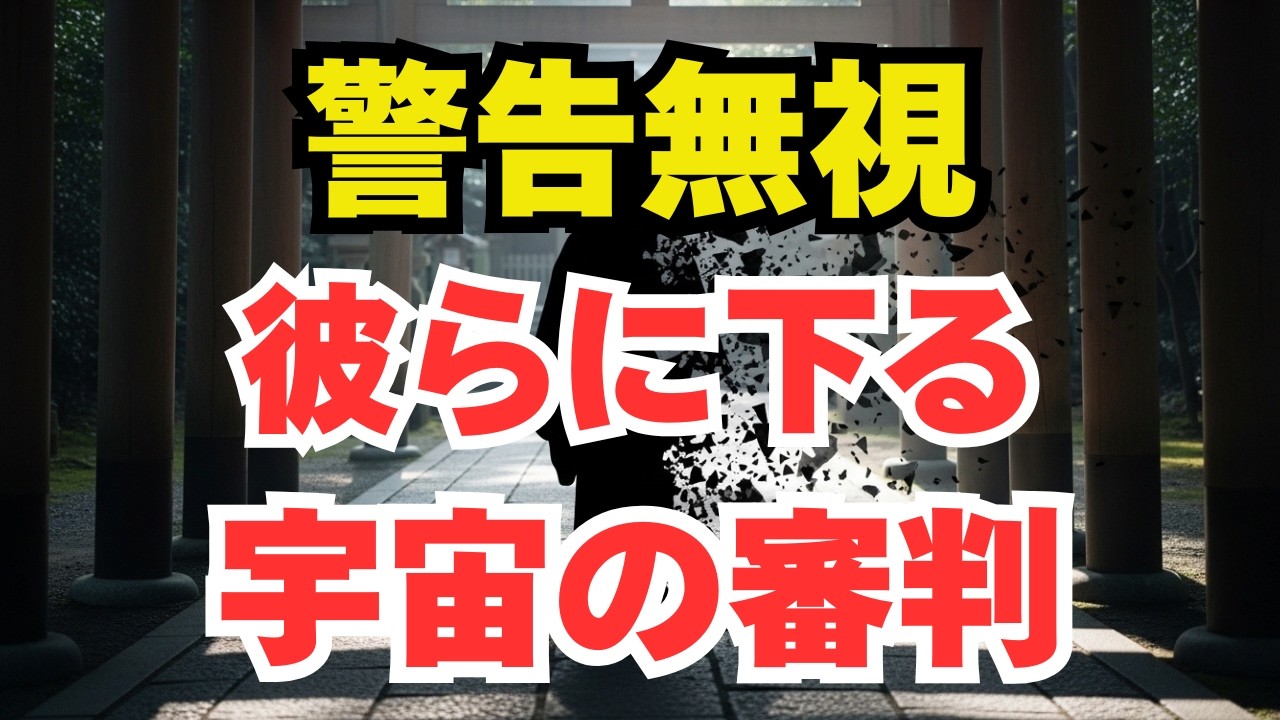 なぜ彼らはあなたを狙ったのか？無視された警告と、驚愕の因果応報