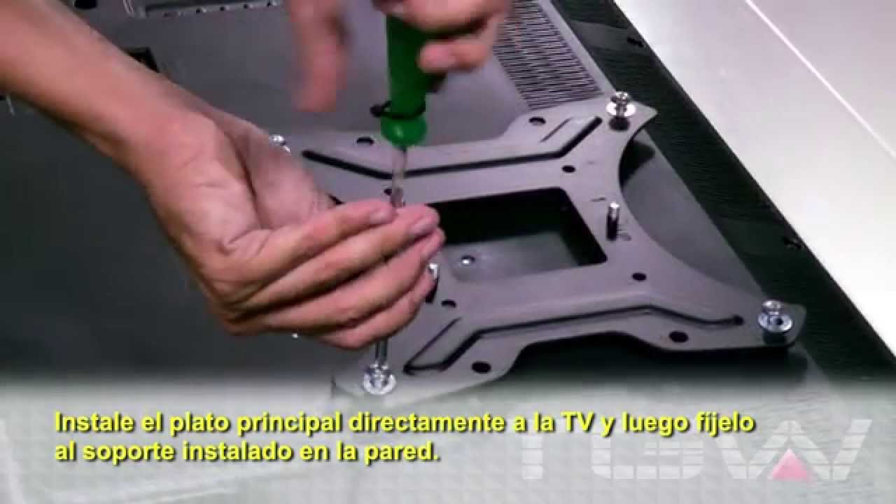 Soporte brazo movil tv led  Instalacion tv modelo Giratorio brazo smart