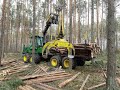 Maszynowe pozyskanie i zrywka drewna w trzebieży późnej