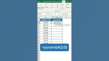 Ondalıklı sayıyı yuvarlama excel yuvarlama #yuvarlama #excelyuvarlama #exceltips #exceltricks