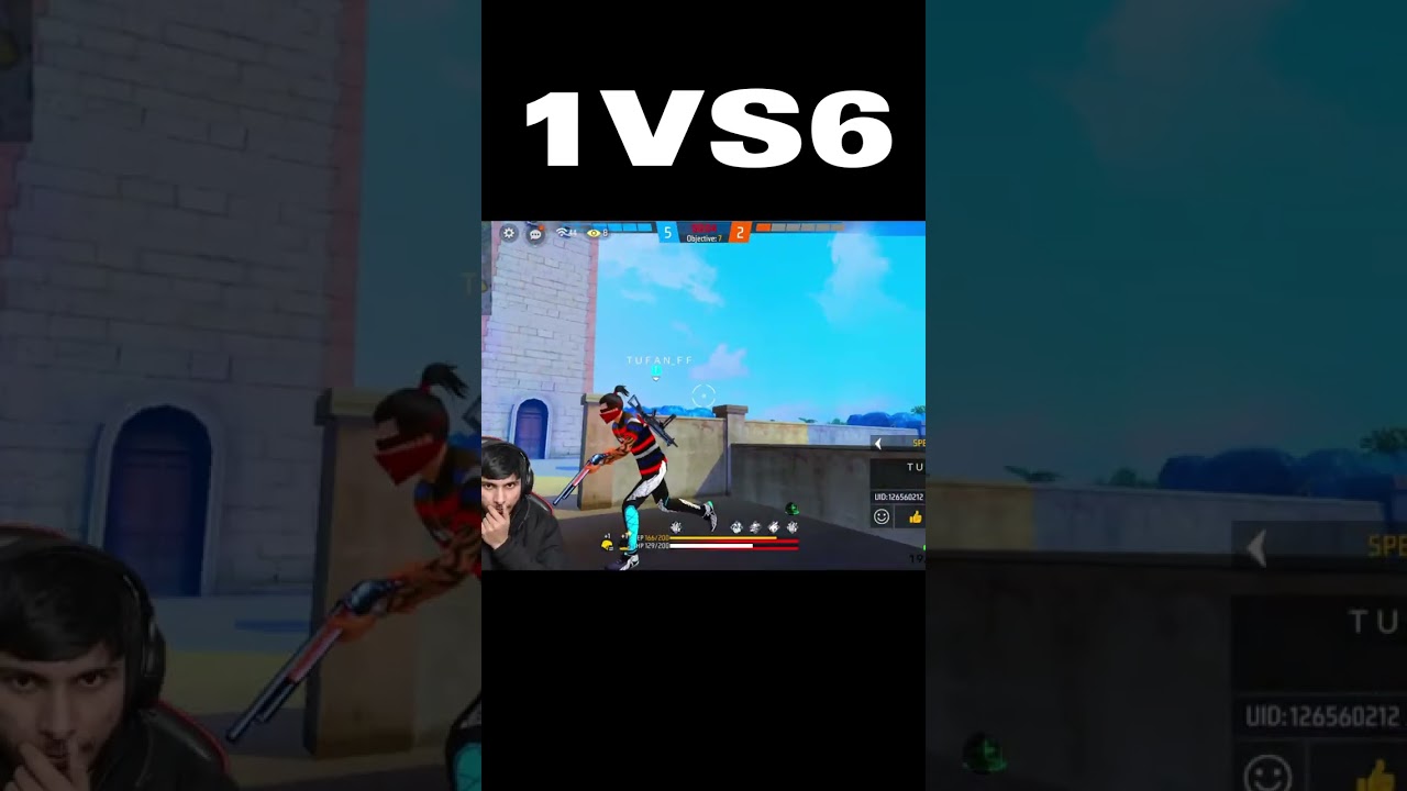 1vs6🤯 SHOTGUN GOD🥶 