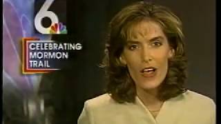 "Celebrating Mormon Trail": John McBride Belnap Memorial, WOWT NBC 6, Omaha, Nebraska, 27 Apr 1997