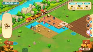 3 match merge game Merge Train Town Puzzle Merge Game Level 49 Gameplay Guide screenshot 5