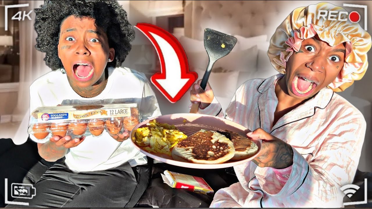 ГОТОВЛЮ ЗАВТРАК В ПОСТЕЛИ РЯДОМ С МОЕЙ ДЕВУШКОЙ, ПОКА ОНА СПИТ 💤..