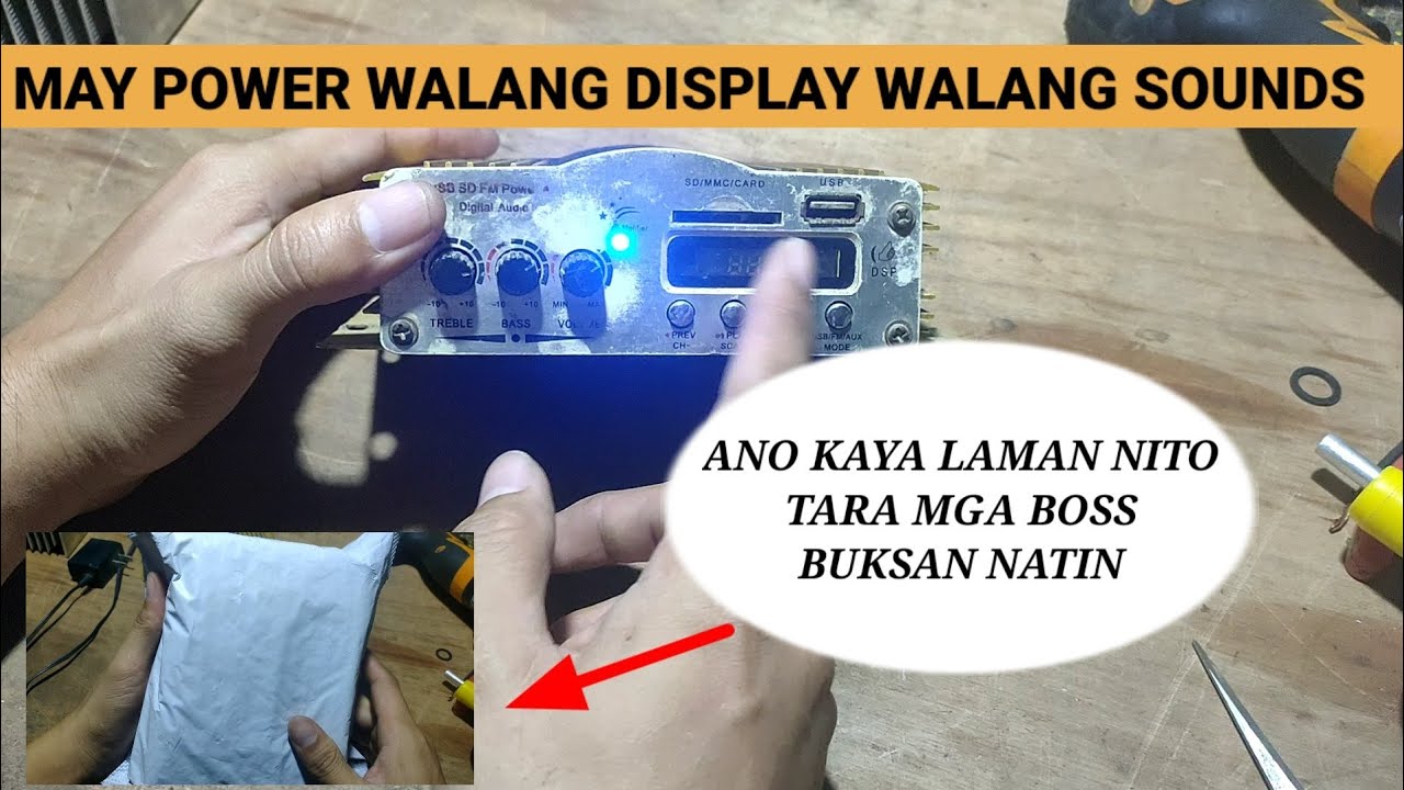 12 VOLTS AMPLIFIER || MAY POWER WALANG DISPLAY , WALANG SOUNDS / UNBOXING MYSTERY BOX