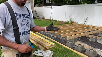 Can I use concrete deck blocks instead of footings?