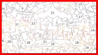 Happy Color by Number app Puzzle Circus and Airballoons Mystery #coloringbook screenshot 5