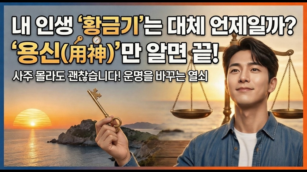 사주 초보도 5분이면 이해하는 용신(用神) — 지금 당장 내 운을 바꾸는 열쇠