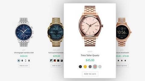 How To Show WooCommerce Product Attribute Variations Swatches on the Shop / Category / Store Page