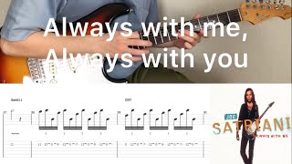 Joe Satriani - Always With Me, Always With You (guitar cover with tabs \u0026 chords)