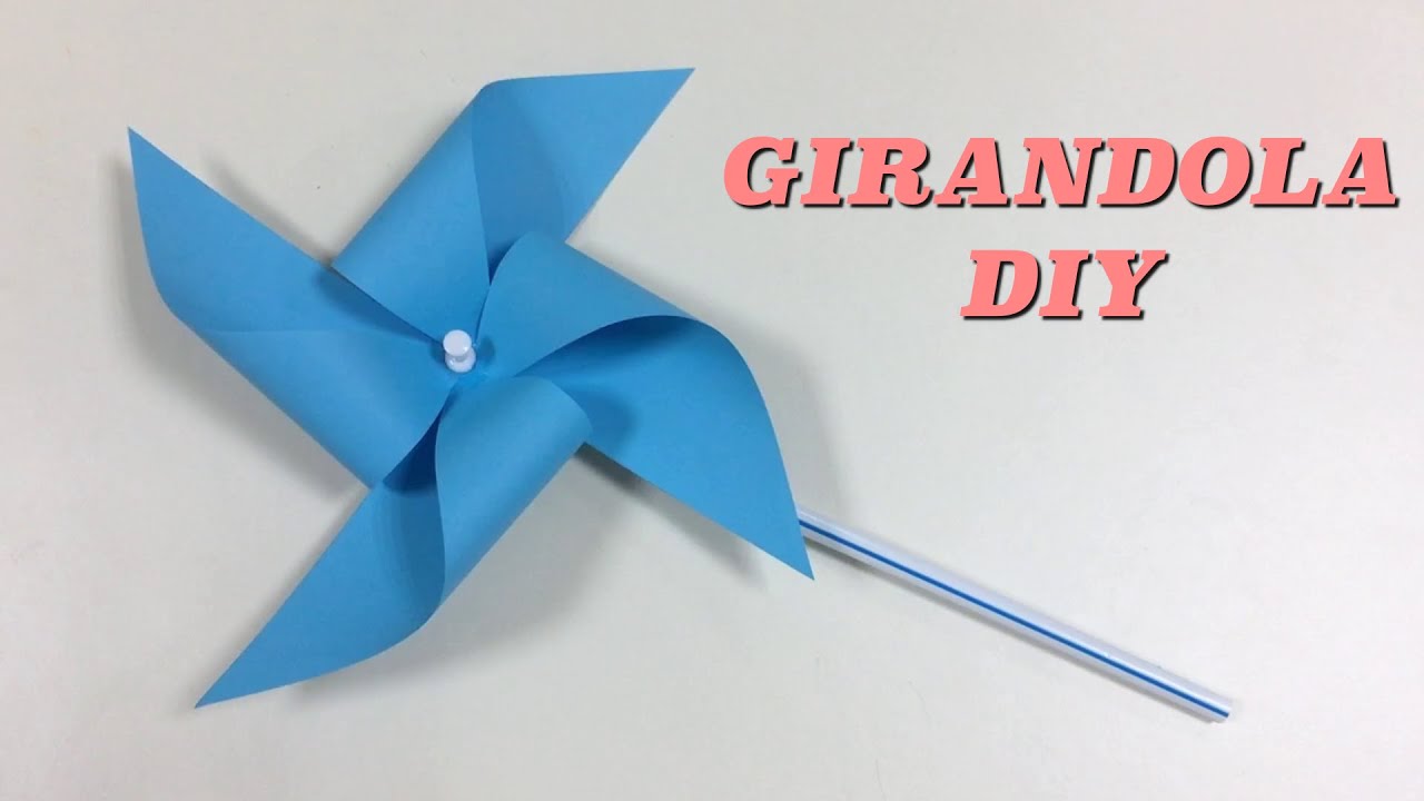 Ecco Come Realizzare una Semplice Girandola di Carta! Mulino a Vento di