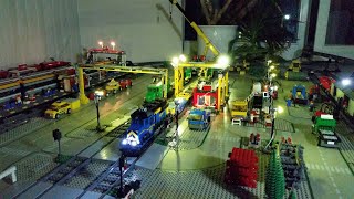 LEGO Cargo Terminal 60052 at Night