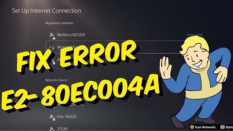 How To Fix PS5 Error E2-80EC004A