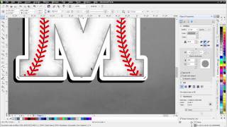 CorelDRAW Tutorial TShirt Design Tutorial Sports with Baseball Effects