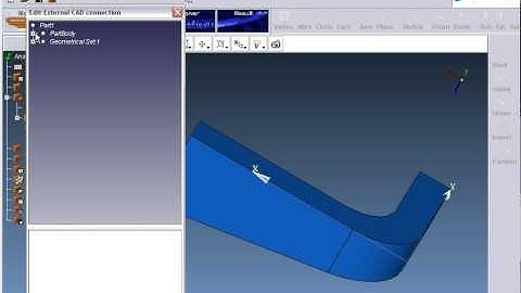 SAMCEF Field using CAPRI from CADNexus : import and update the geometry
