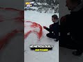 🚗❄️ He Built a Ferrari Out of SNOW! 😱 #funny #meowflix
