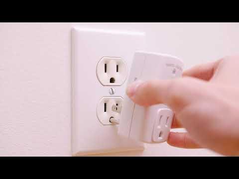 WavePoint 125V/15A Wireless Outlet Plug with 3-Button- white