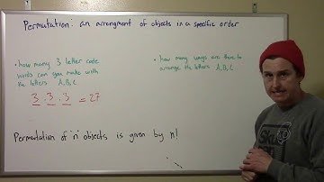 10.2 Video 2: Permutations and the  Fundamental Counting Principle