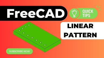 FreeCAD Linear Patter ONE ROW in Two Directions