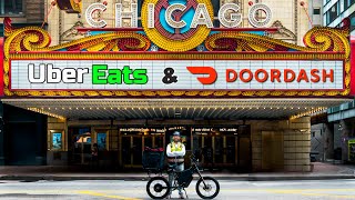 Biking Chicago for Uber & DoorDash: The Wait, The Deliveries, and a Fun Day Downtown