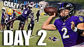 Baltimore Ravens Rookie Minicamp DAY 2 HIGHLIGHTS: Diego Pavia FIRST LOOK! Jakobi Lane CRAZY GRAB! 😅