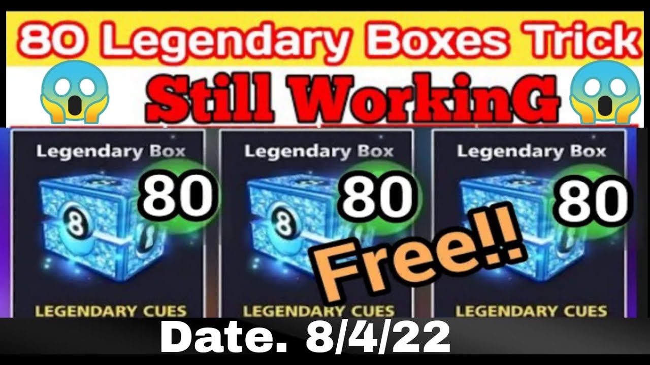 OMG 80 LEGENDARY BOXES TRICK STILL WORKING 😱 CLAIM FREE 80 LEGENDARY BOXES IN UR ALL ACCOUNT NOW ❤️