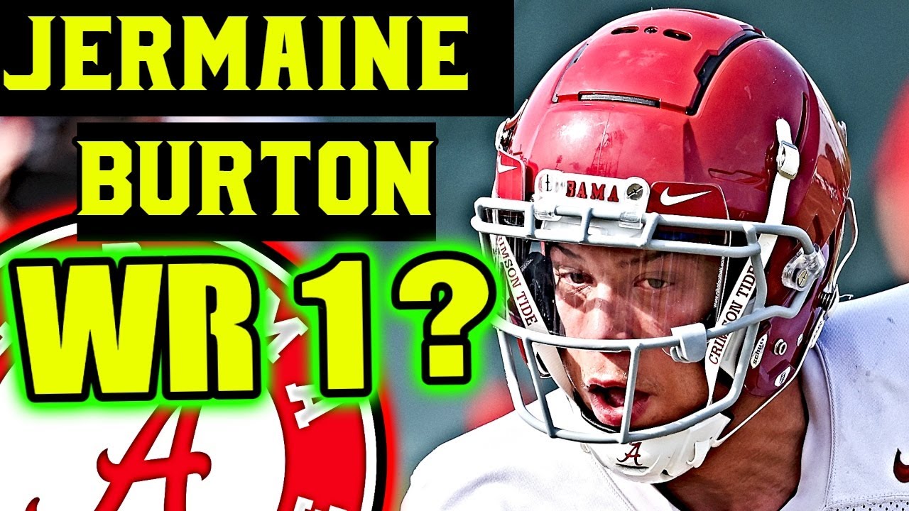 Jermaine Burton is filling in NICELY as potential WR1 for Alabama