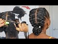 FEED IN BRAID MADE EASY! 😳 New Crochet Braids Hairstyle For Beginners