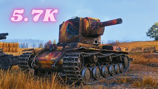 KV-2 5.7K Damage 8 Kills & KV-2 5.2K World of Tanks Replays