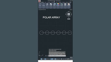How To Use Polar Array In Autocad!!#autocad #shorts #ytshort #trending