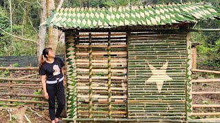 Full Video: Girl alone builds a monumental project using primitive skills  The girl's daily life