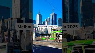 Melbourne Australia 2025, Flinders Street Station Tram Stop, Swanston Street #cityview