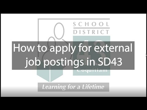 How to register and apply for employment opportunities in SD43