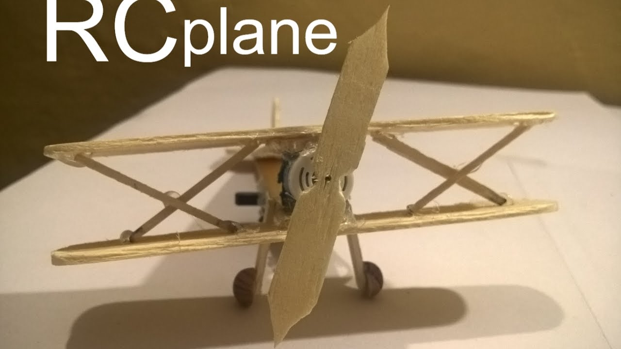 how to make rc plane from popsicle stick YouTube