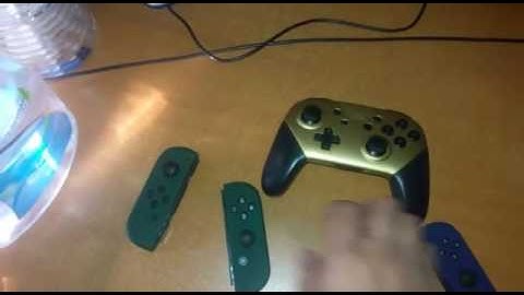 Nintendo switch pro controller and joycons custom paint job (ZELDA THEME)