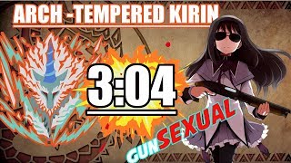 Monster Hunter World Arch - Tempered Kirin | "SPEEDRUN" 3:04. HBG clear. gunSEXUAL.